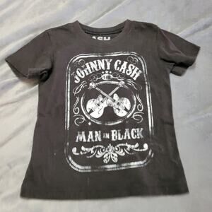 Cash Johnny Cash Man In Black Graphic Tee Boy 3t‎